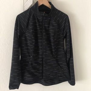 Lucy pinstripe tech workout jacket